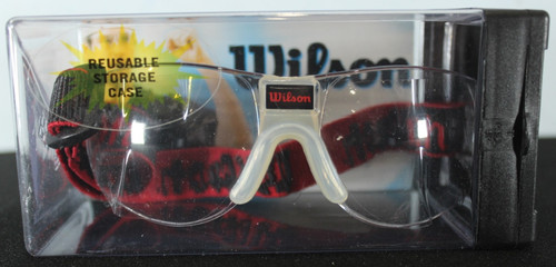 Wilson Omni Protective Eyewear Black & Red With Storage Case