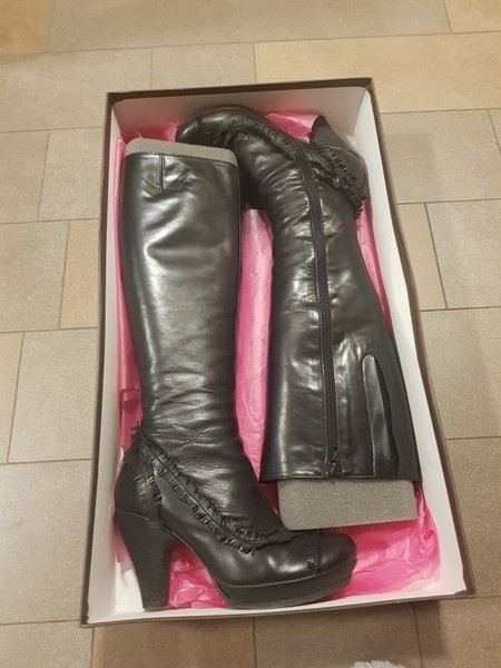 Women Chie Mihara Boots Black Leather 36