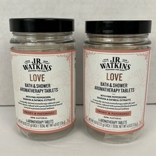 J.R. Watkins Aromatherapy Bath Shower Tablets Love Peony Patchouli 6 Tab Lot of2