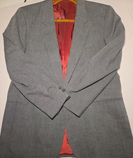 Vintage 80s Levi Strauss & Co SEVENS Blazer Mens 44L Gray Sport Coat USA