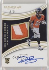 2016 Panini Immaculate Rookie Gold 15/25 Devontae Booker #117 Patch Auto ev1