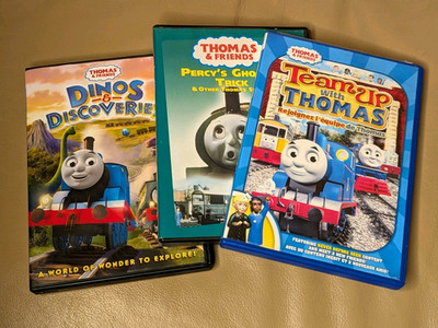 Thomas And Friends DVD Lot of 3 Team up with Thomas, Dinos discoveries