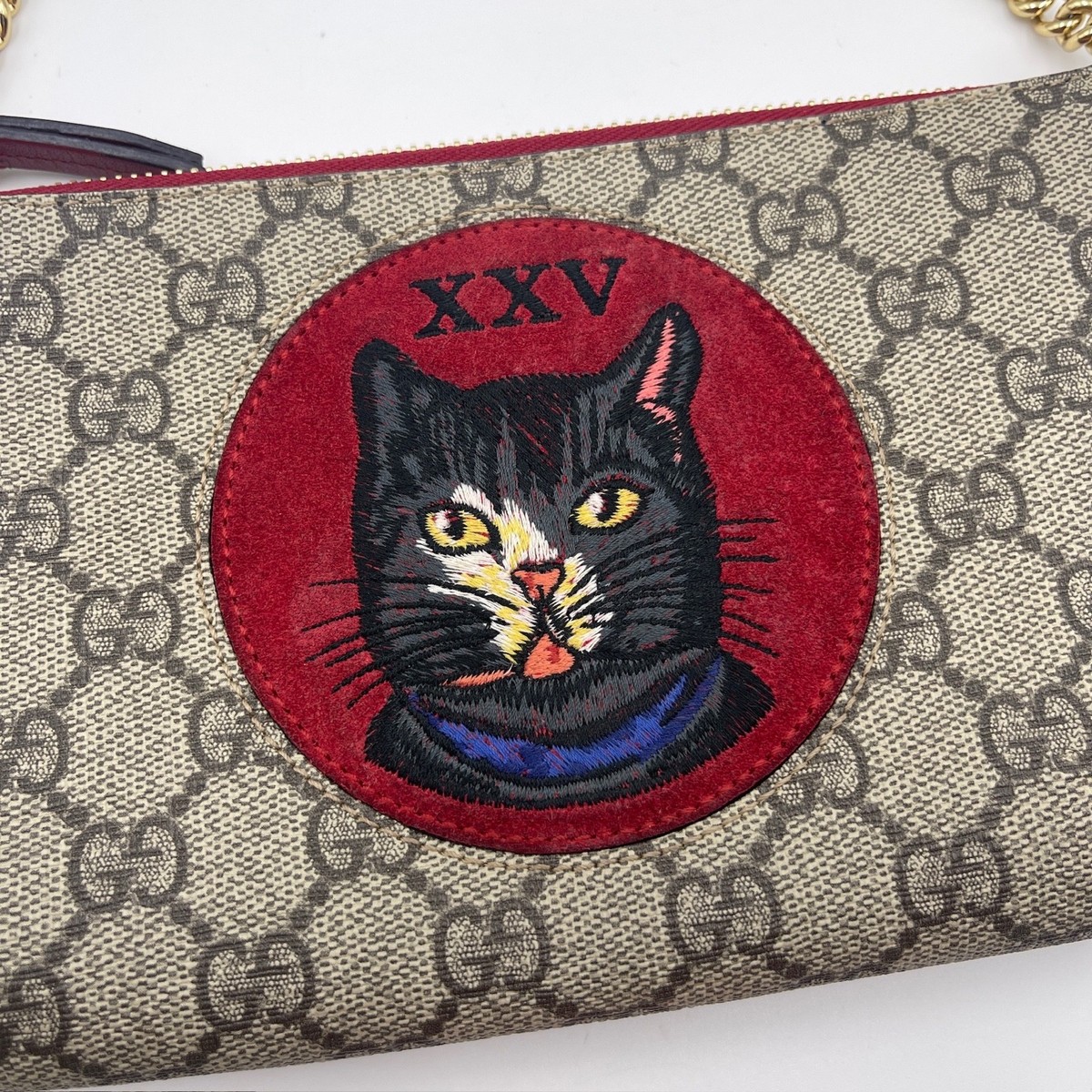 GUCCI❤️ggストリーム❤️ミスティックキャットバッグ Gucci GG Supreme Mystic Cat Satchel | Gucci Handbags | Bag Borrow