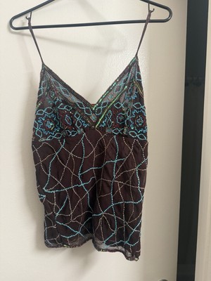Brown And Blue Vintage Y2K Tank Top
