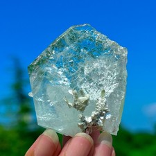 67G Natural Aquamarine Mica Paragenesis Crystal Specimen Museum level