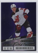 2024-25 Upper Deck Credentials Debut Ticket Access Purple /10 Graeme Clarke 1hc0