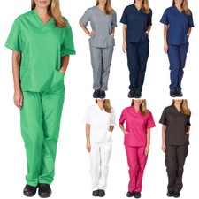Costume uomo donna scrub uniforme cosplay set formale infermiera tuta lavoro S-2XL
