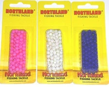Northland Tackle #5 Beads (Lot of 3-White/Blue/Pink-125 per pack)