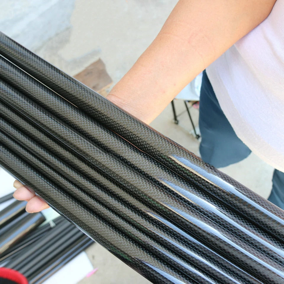 2X Carbon Fiber Tube OD 6/8/10/12/14/16/20/22/25/30mm X 500mm Long for RC models - Image 4 of 4