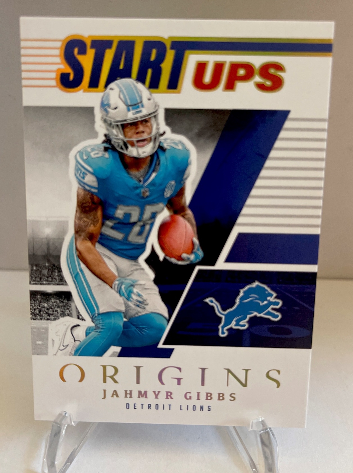 2023 Jahmyr Gibbs RC START UPS 🔥Panini Origins - Detroit Lions