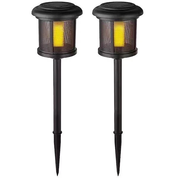 Hampton Bay Solar 6 Lumens Matte Black Outdoor Integrated LED