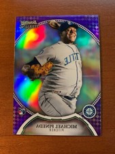 2011 Bowman Sterling MICHAEL PINEDA RC Refractor PURPLE REVERSE NEGATIVE - 1/1?