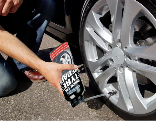QUICK FIX CAR EMERGENCY FLAT TYRE FIX INFLATE PUNCTURE FOAM REPAIR KIT 300ML x3 - Picture 2 of 6