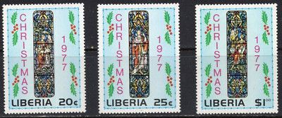 LIBERIA 1977 CHRISTMAS PAINTINGS SET OF 3 STAMPS MNH | eBay