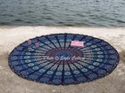 Bohemian Indian Mandala Round Cotton Tapestry Round Towel Yoga Mat Beach Throw
