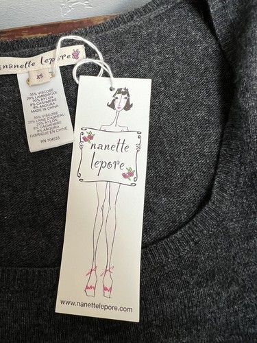 Nanette Lepore Wool Cashmere Embellished Sequin Dress Women’s XS, NEW WIth Tags - Picture 12 of 12