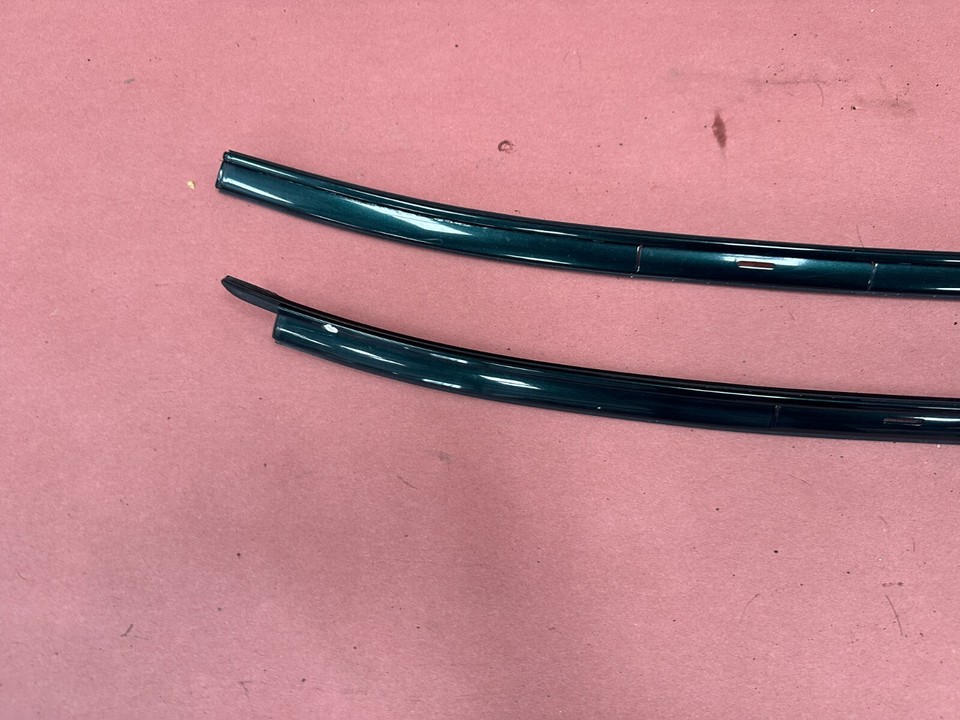 BMW E39 525I M5 Roof Molding Rail Gutter Trim Molding Green Pair OEM