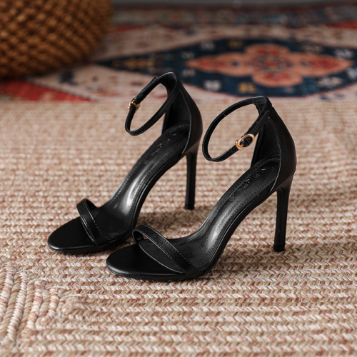 2023 Women Ankle Strap Stiletto Heel Sandals Wedding Party Shoes Pumps High Heel - Picture 2 of 36