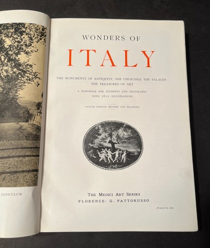 Joseph Fattorusso / WONDERS OF ITALY 4th Ed 1928 - Art of the Regions - Picture 6 of 15