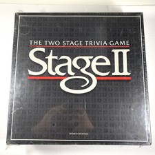 Stage II Two Stage Trivia Game vintage Milton Bradley 1985