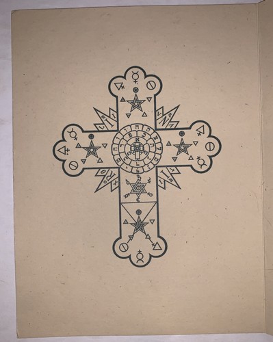 Rosicrucian Ordre Anniversaire Carte De Chrétien Bernard, Empereur, Amorc , - Photo 2 sur 4