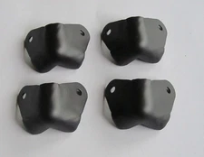 4pcs Black Metal 2 Leg No Lipped Guitar Amp Speaker Cabinet Corner for Fender