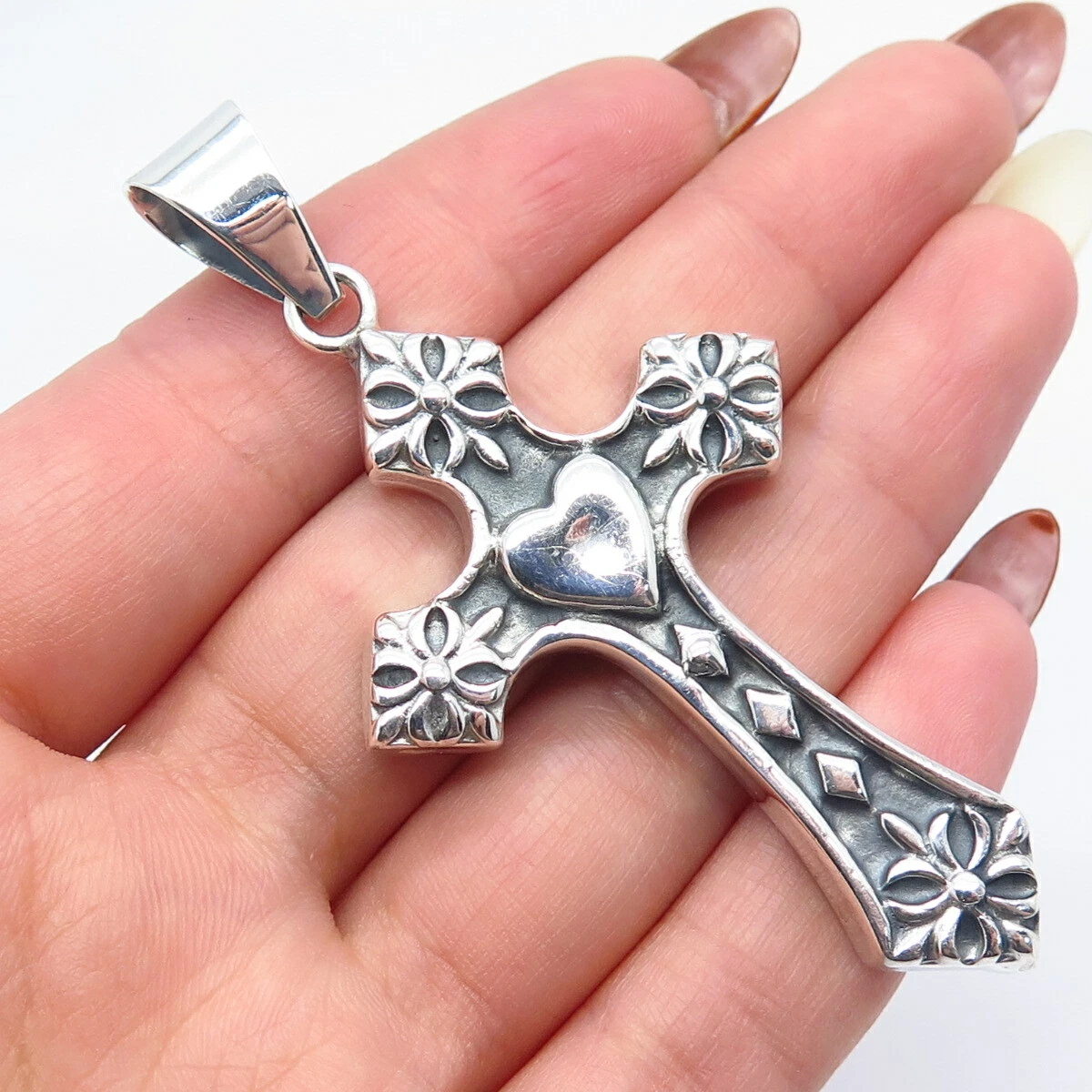 Cross pendant hotsell ebay