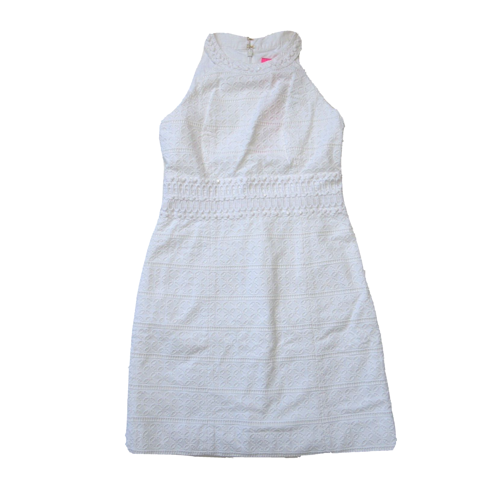 NWT Lilly Pulitzer Ashlyn Shift in Resort White Striped Eyelet Dress 4 $258  889069458713 | eBay