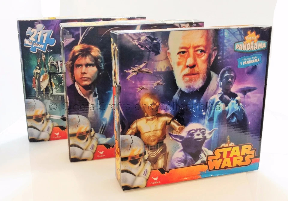 Star Wars Rompecabezas Panorama 3 en 1 Set Trilogía Original 211 Piezas ¡Nuevo Precintado! Foto 4 de 4