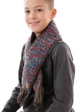 Barts Scarf Knitted Neck Warmer Brown Sysha Pattern Warm Threads