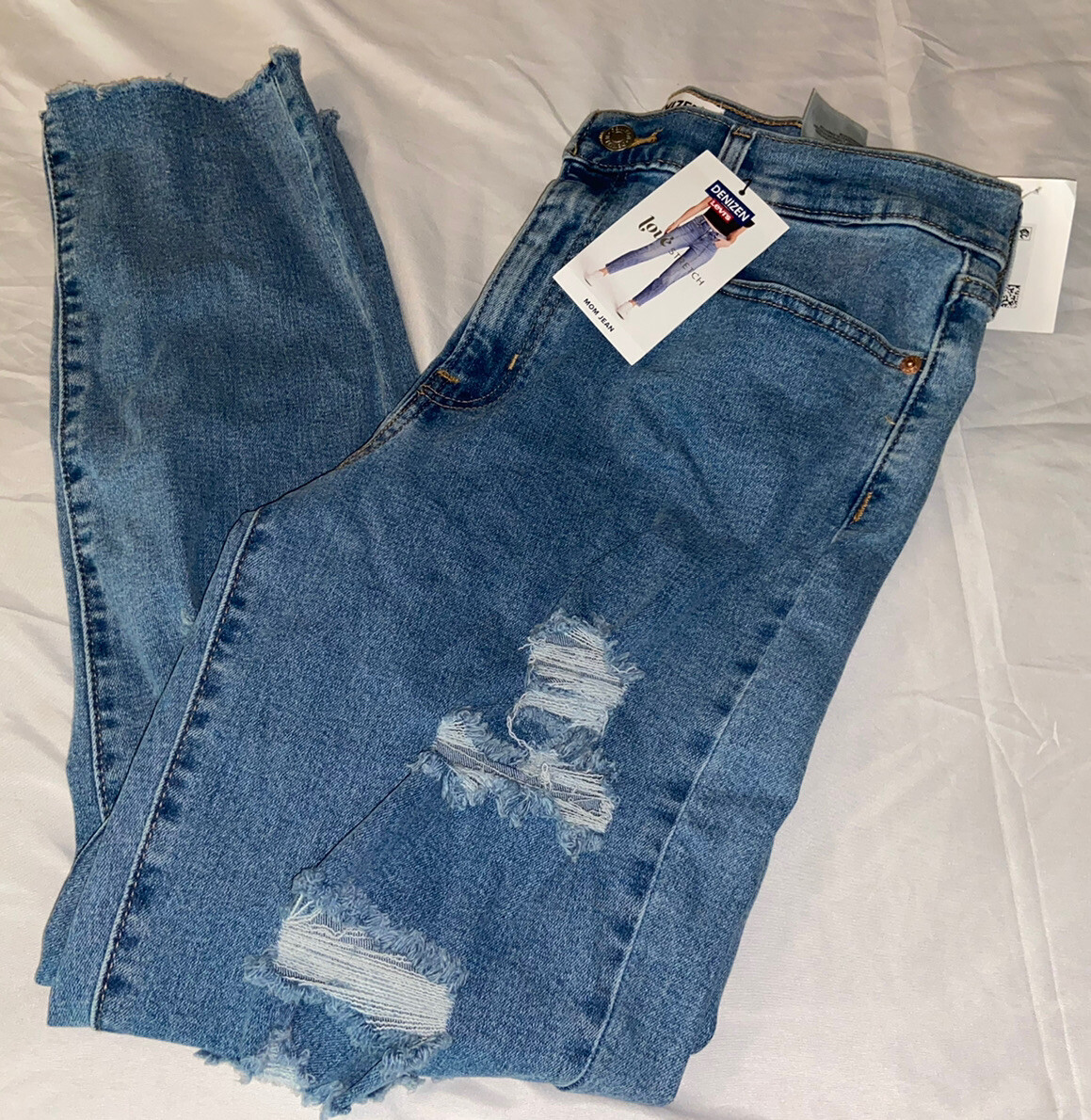 Waist Levi Denizen Mom Jeans Denizen Levi's Love Stretch Ripped