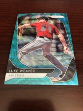 LUKE WEAVER 2020 PANINI PRIZM TEAL WAVE PRIZM REFRACTOR DIAMONDBACKS #52 *Mint*