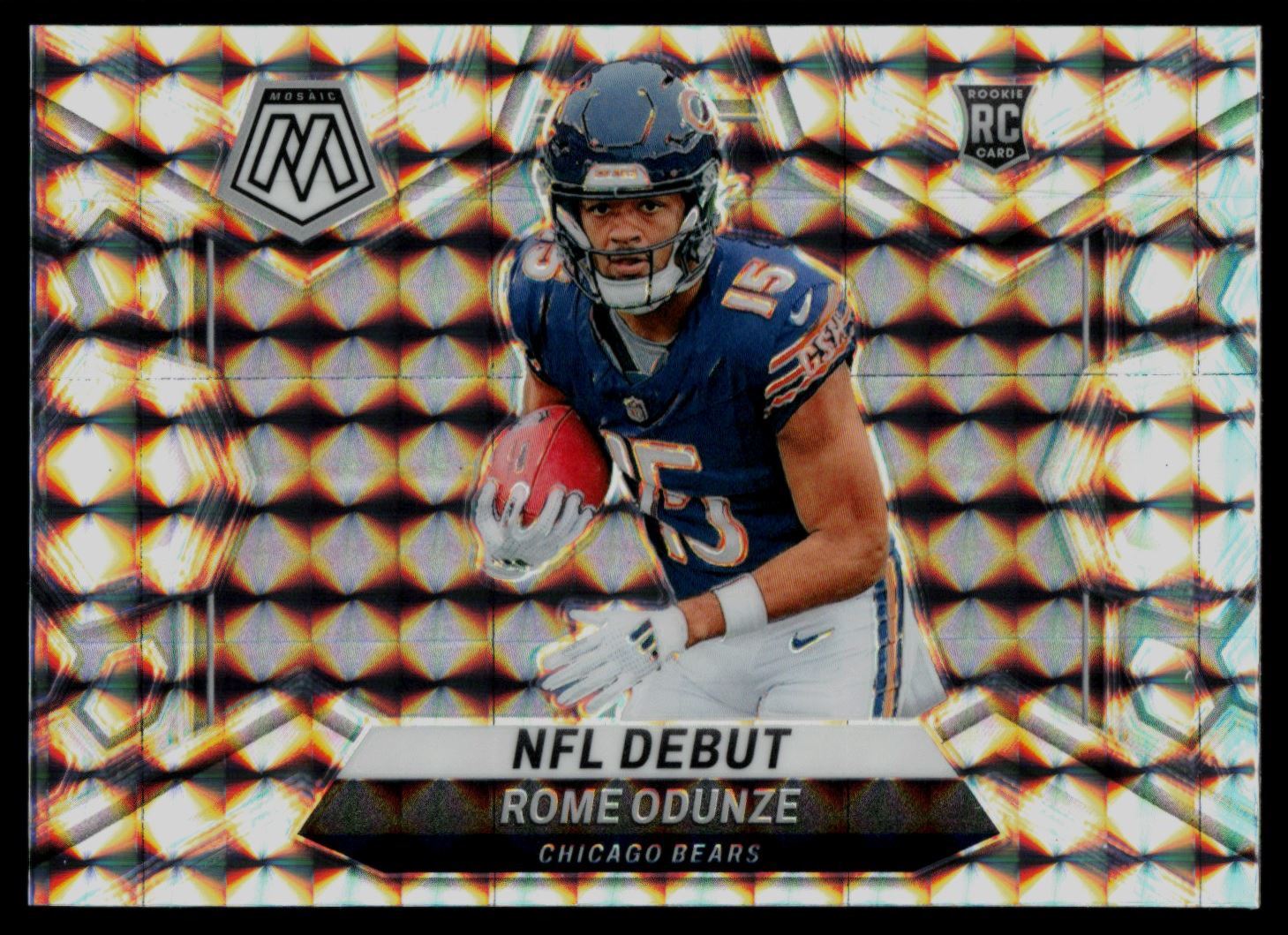 Tag Rome Nfl 2024 Panini Mosaic - NFL Debut Rome Odunze #281 Mosaic Prizm (RC) for ...