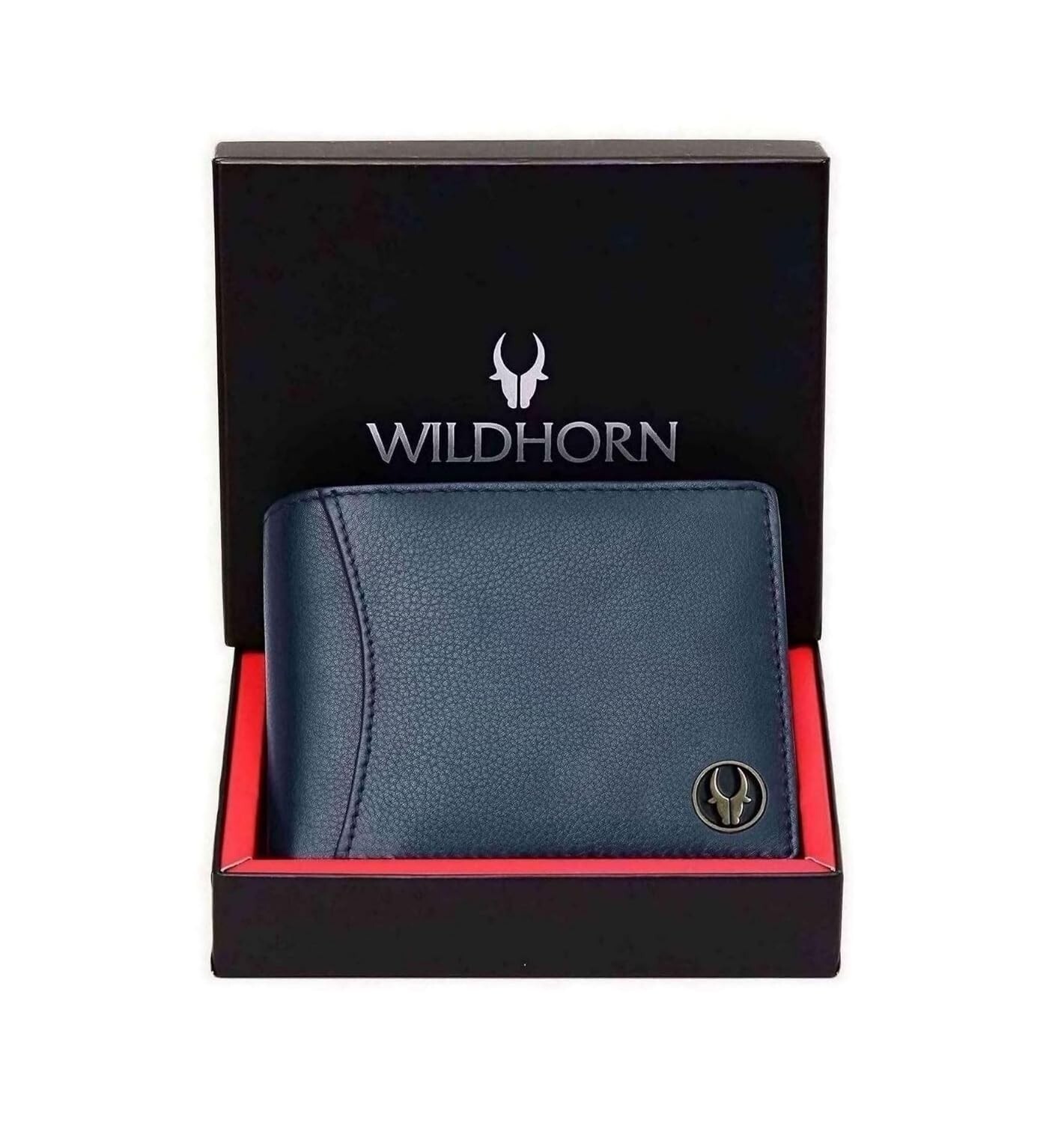 Men's RFID Blocking Leather Bifold Wallet Navy - Perfect Gift-image