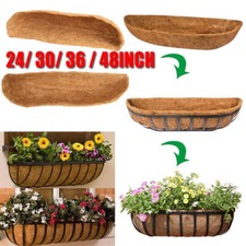 24"/30"/36"/48'' Planter Liner Garden Wall Basket Coir Coco Fibre Coconut Manger