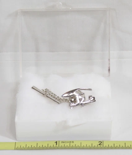RARE McCulloch J2 Tie Tack Autogyro Gyroplane Helicopter-Plane Original Emp (01)