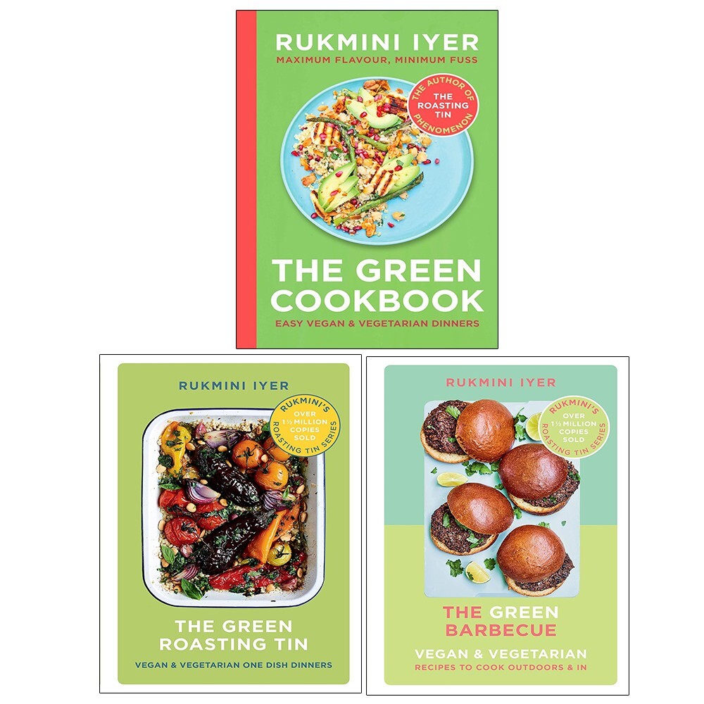 Rukmini Iyer Collection 3 Books Set Green Roasting Tin, Green Cookbook, Barbecue