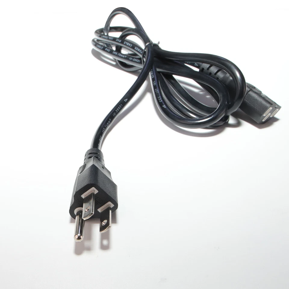 50-LOT NEW AC Power Cord Cable Desktop Monitor Computer 6ft IEC320 18AWG PC - Image 3 of 4