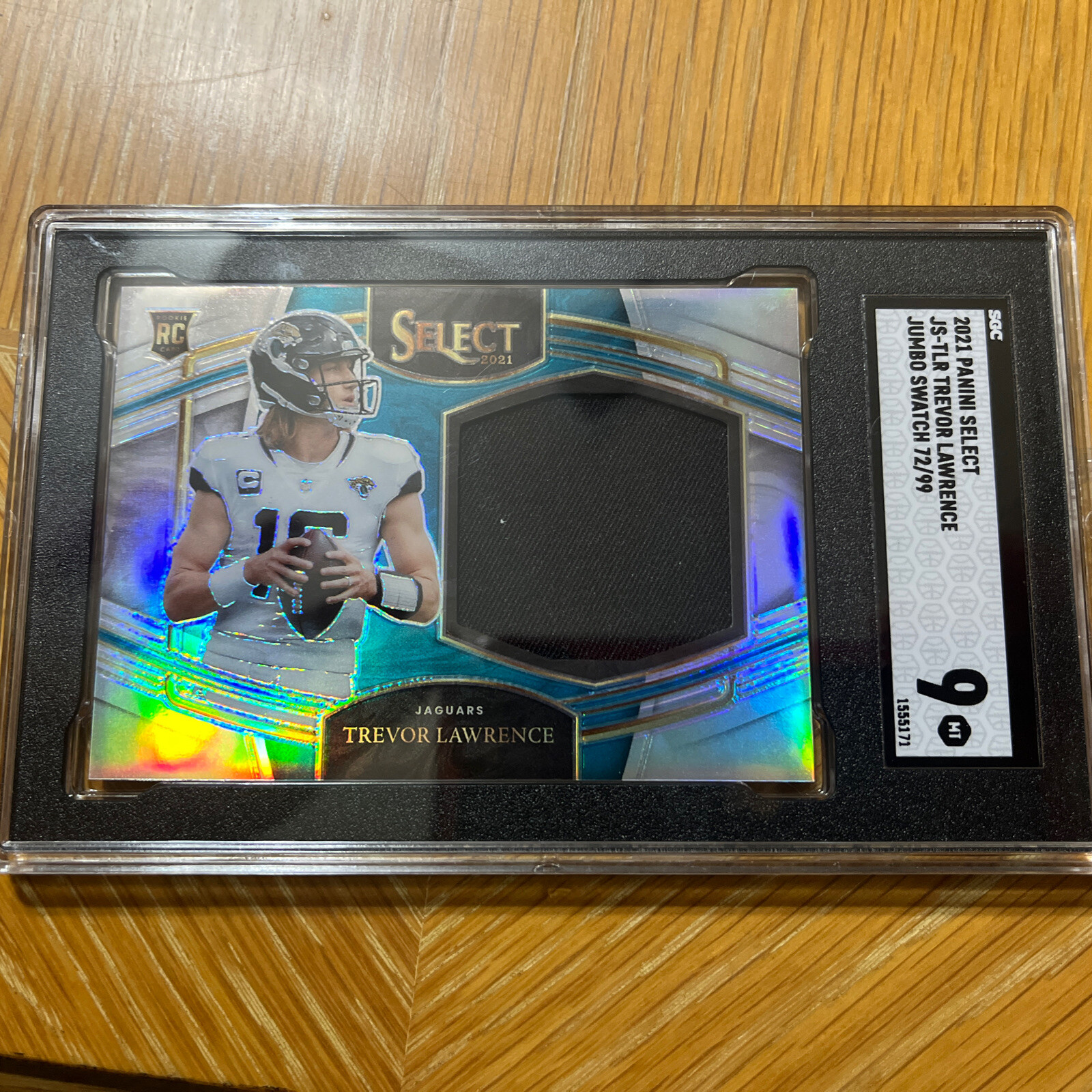 Trevor Lawrence Panini Select Jumbo Rookie Swatch #JSTLR Base