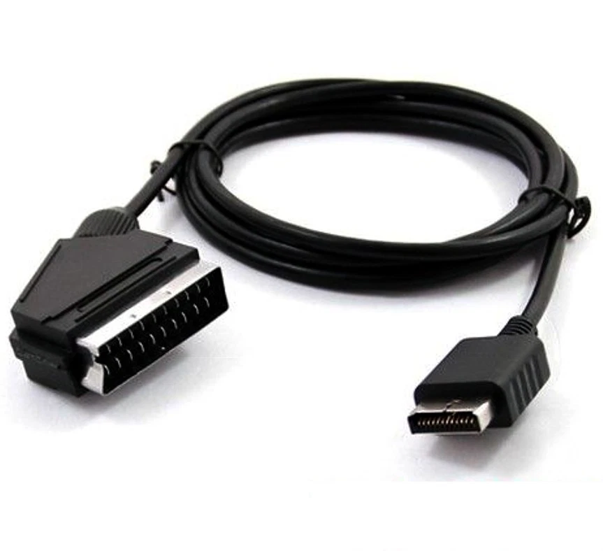 Cable audio vídeo RGB SCART PAL Sony Playstation 1, 2 y 3 para PS1 PS2 PS3 sistema