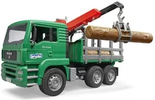 Bruder Toys Man Timber Truck with Loading Crane and 3 Trunks