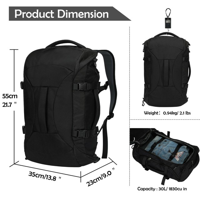 black wolf 75l backpack