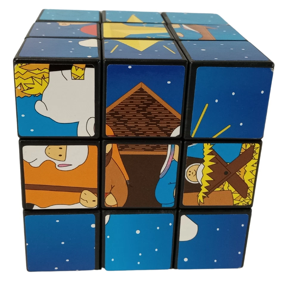 Nativity Puzzle Cube - Christmas Scene Block Puzzle - Image 3 of 4