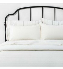 Hearth  Hand Taupe Textured Stripe Comforter Set Full / Queen 3 pc.