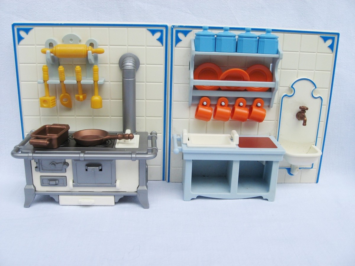 Playmobil Vintage Casa Delle Bambole - Lotto Accessori Mobili 5300 5324 5322 5325 5319