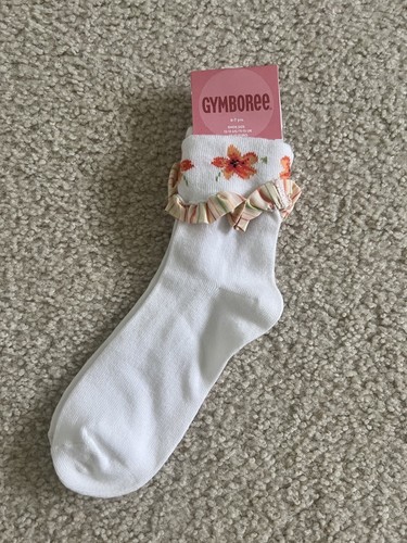 Gymboree Girls 5 Pc Matching Set Size 7/8 Wildflower Fields Orange Green - Picture 6 of 7