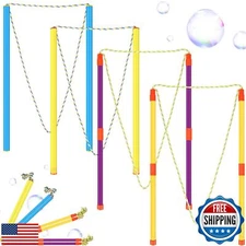 FairySandy 8 Pieces Giant Bubble Wands Big Bubble Wands for Kids Outdoors Bub