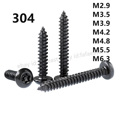 304 Stainless Pin Tamper Torx Security Button Head Self Tapping Screws M2.9-M6.3
