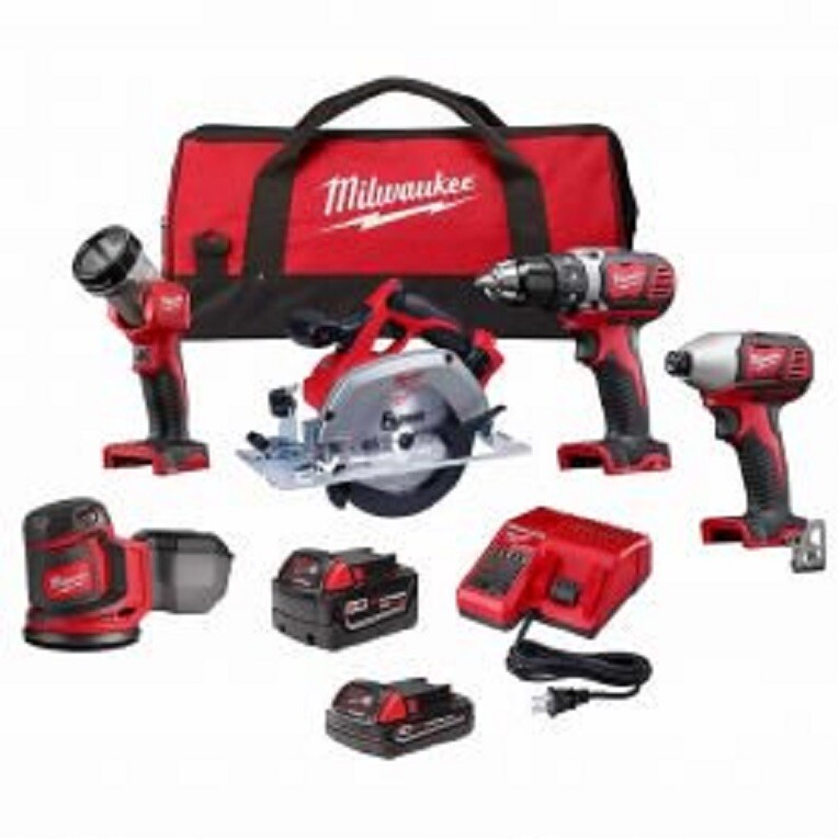 Milwaukee 2696-25 M18 5-Piece Cordless Tool Combo Kit 18V