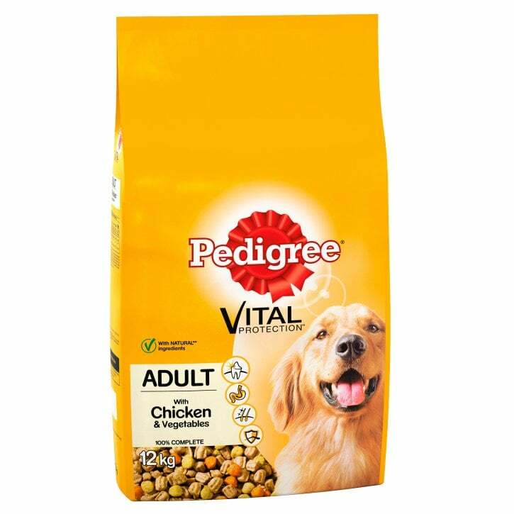 Pedigree Complete Dry Adult Dog Food Chicken and Vegetables 12kg